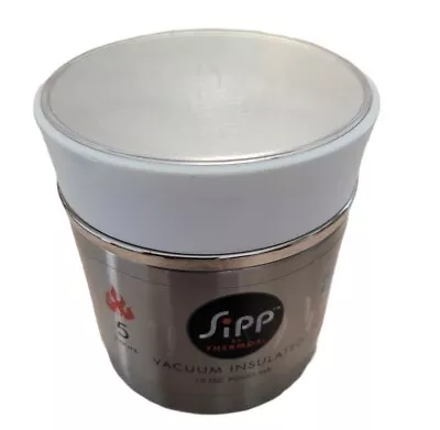 Sipp By Thermos Vacuum Insulated Food Jar 10 Oz Stainless Steel Leakproof • $10.99