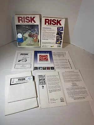 Vintage Risk PC Game By Leisure/Virgin For IBM/PC Tandy 5.25 Floppy Nice 👀 • $7.99