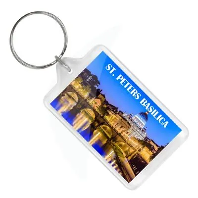 St. Peter's Basilica Vatican Keychain Lucite • $6.99