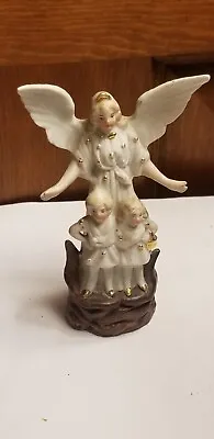 Antique German Bisque Angel And Children Figurine 4 5/8  • $24.99