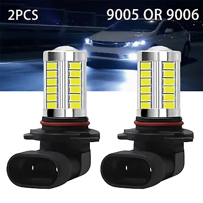 2X 9005 9006 LED Combo Headlight Bulb Kit High Low Beam Super Bright 6500K White • $5.99