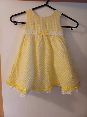 6/9 Months Baby Girl Yellow Dress • £3