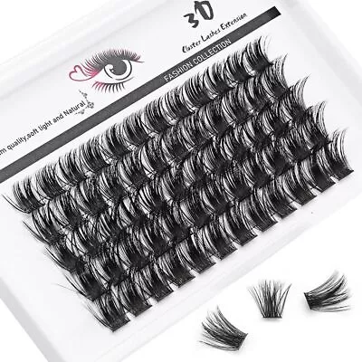 Faxu Mink Hair Individual Eyelashes DIY Eyelash Extension Lash Clusters  Women • $9.04