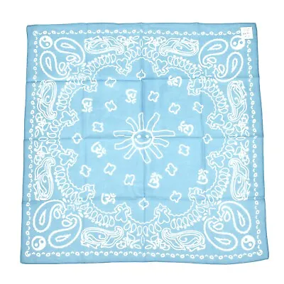 NWT Cactus Plant Flea Market CPFM Blue Flash Bandana Scarf 25.5 Cotton AUTHENTIC • $167.71