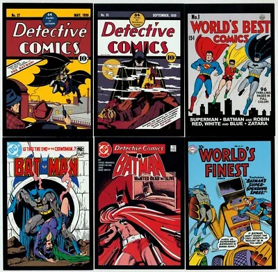 Vintage Art Of DC Comics 6 Post Card Lot ~ Batman Detective Comics #27 Superman • $12.99