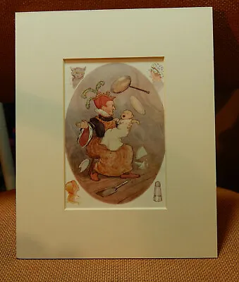 £7 • Buy Vintage   Alice In Wonderland  Book Print Of  Duchess And The Baby,  .with Mount