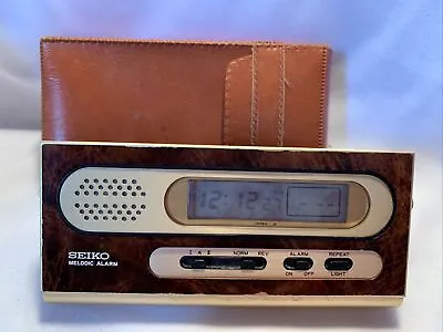 Vintage Seiko Travel Alarm Pocket Clock WORKS • $25