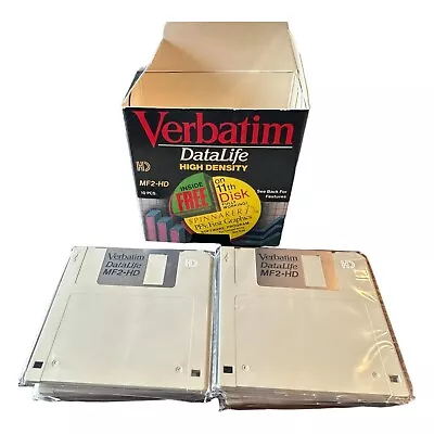 Pack Of 8 Verbatim DataLife MF-2HD 3.5” Floppy Disks NOS • $7.99