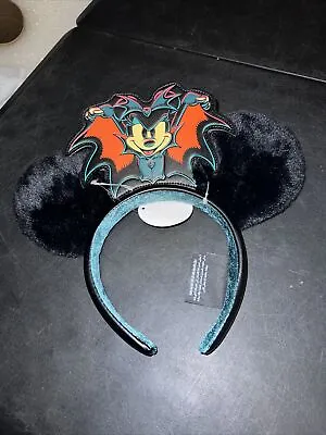 Disney Parks 2023 Halloween Vampire Mickey Minnie Ear Headband NWT • $29.98