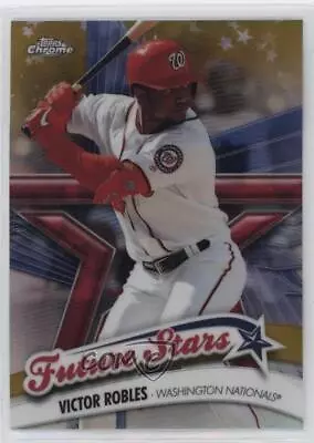 2020 Topps Chrome Future Stars Gold Refractor /50 Victor Robles #FS-7 • $11.31