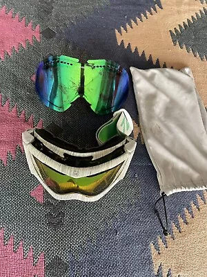 Von Zipper Ski/Snowboard Goggles White Frame +Lens. ESTATE FIND. SHIPS FAST! • $20