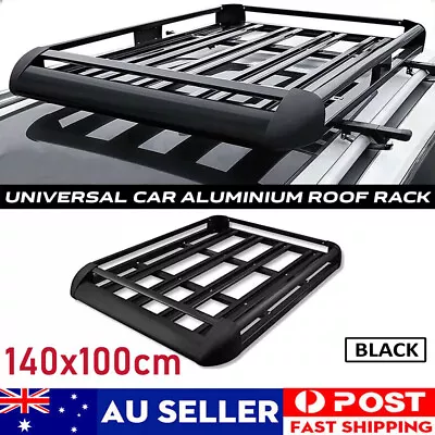 Aluminium Alloy Car 4WD 4x4 Roof Rack Basket Cargo Luggage Carrier Box Bar 1.4m • $147.94