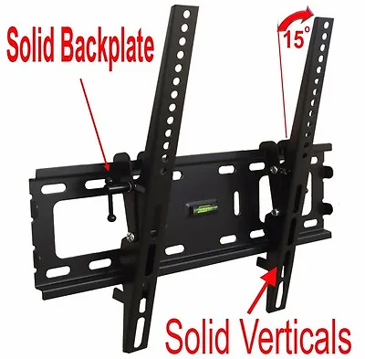 Slim Lcd Led Plasma Flat Tilt Tv Wall Mount Bracket 24 30 32 37 42 46 47 50 55 • $18.99