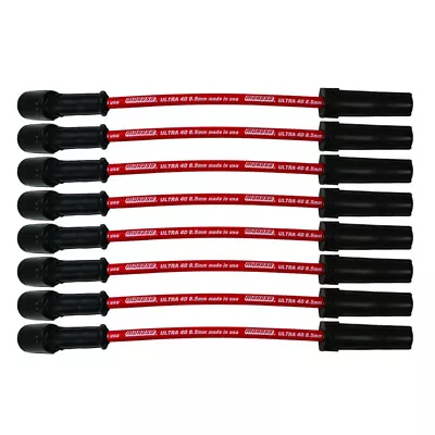 Moroso Spark Plug Wire Set 73743; Ultra 40 8.5mm Red W/o Shields 11  For GM LS • $59.99