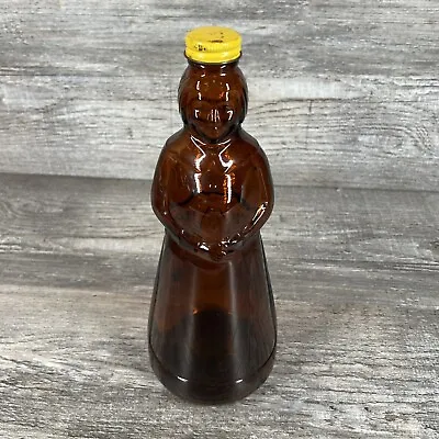 Vintage 12 Oz Mrs. Buttersworth’s Glass Syrup Bottle Metal Lid 8 1/2” 1966 • $25