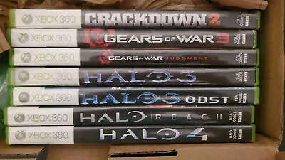 ** UNTESTED; READ DESCRIPTION ** Xbox 360 Lot Of 7 Games Halo Crackdown Gears • $24.99