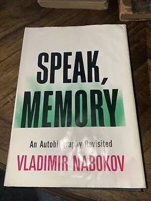 SPEAK MEMORY - Vladimir Nabokov - Revised/BC  - HCDJ 1966  - • $15