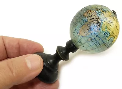 1900ca -  Forest Pocket Terrestrial Globe Miniature 4cm. • $950