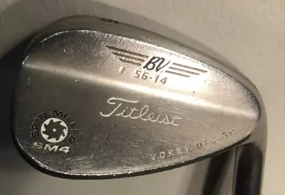 Titleist Vokey Sm4 Spin Milled 56-14 Sand Wedge Flex Steel Golf Pride Grip Nice! • $19.99