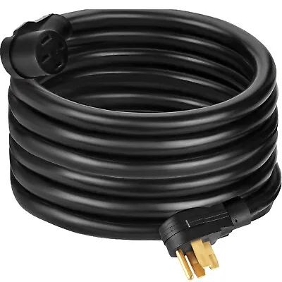 VEOVR RV Extension Cord 36' 30Amp RV Power Cord 4 Wire 10AWG NEMA 14-50 Adapter • $59.99