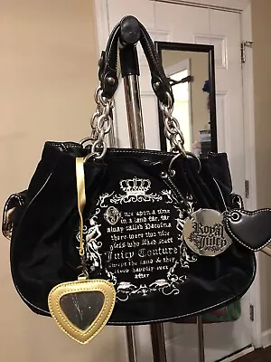 $92 • Buy Juicy Couture Purse With Dust Bag Black Y2K Early 2000s
