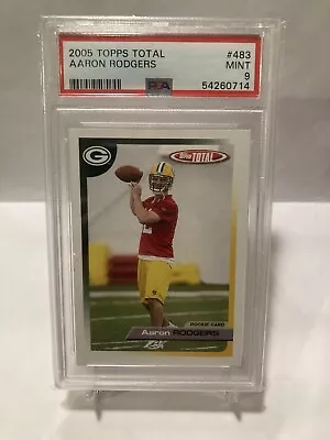 Aaron Rodgers Packers 2005 Topps Total #483 RC ROOKIE PSA 9 • $5.50
