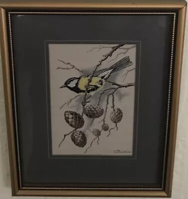 J. & J. Cash LTD Great Tit Silk Woven Picture • £7.50