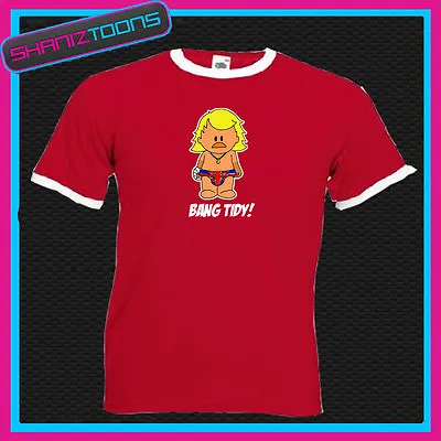Keith Lemon Inspired Cartoon Bang Tidy! Ringer Retro Funny Tshirt • £14.70
