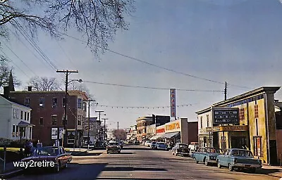 Postcard ME Old Town Main Street Strand Theater W T Grants Penobscot Co Maine  • $8.99