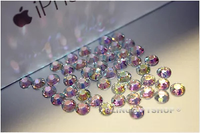 60 COLOURS PACK X 5000 RESIN FLAT BACK RHINESTONES DIAMANTE CRAFT GEMS 3/4/5/6MM • £5