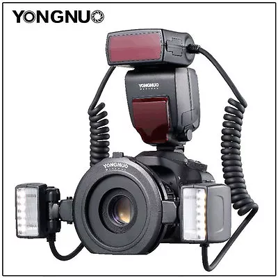 Yongnuo YN24EX E-TTL Twin Lite Macro Flash Speedlite For Canon Camera Flash Head • $174