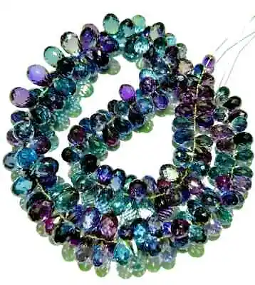 Alexandrite Faceted Teardrop Beads Colour Changing Alexandrite Gemstone Beads • $263.34