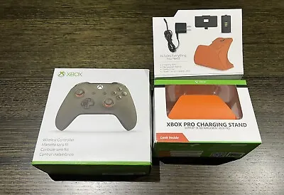 Xbox One Green & Orange Controller + Por Charging Stand -Brand New Sealed In Box • $300