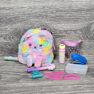 Real Littles Mini Backpack W/ Accessories Rainbow Cat Kitty Stapler Ruler Bottle • $6.99