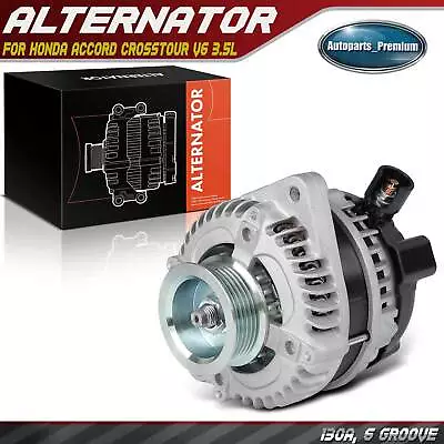 New Alternator For Honda Accord Crosstour V6 3.5L 130 Amp 12 Volt CW 6-Groove • $120.99