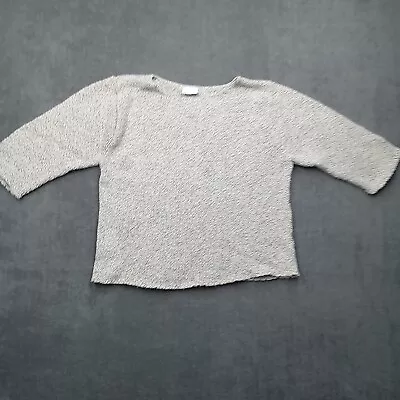 Habitat Clothes To Live In Sweater Womens Small Gray Chunky Cozy Vintage USA • $29.99