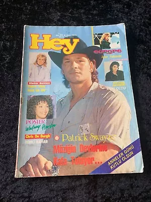 Patrick Swayze Whitney Houston Poster Modern Talkingparadis Turkish Magazine • $19.99