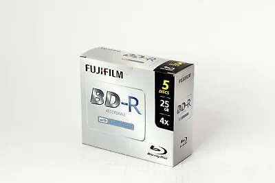 £11.02 • Buy Fujifilm BD-R Blank Blu-Rays - 4x - 25GB - Jewel Case - 5 Pack