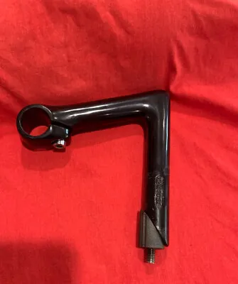 $19.88 • Buy Vintage Handlebar Stem 120mm Quill  22.2mm 25.4mm Black Alloy Cinelli XA Style