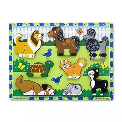 Melissa & Doug Pets Wooden Chunky Puzzle (8 Pcs) • $14.39