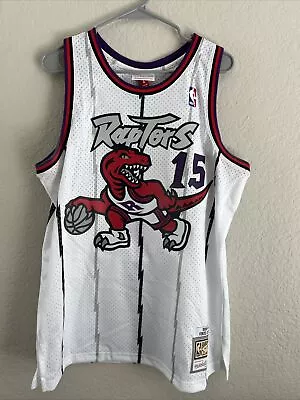 Mitchell & Ness NBA Swingman Toronto Raptors Vince Carter 98 Home Jersey Sz L • $29.99