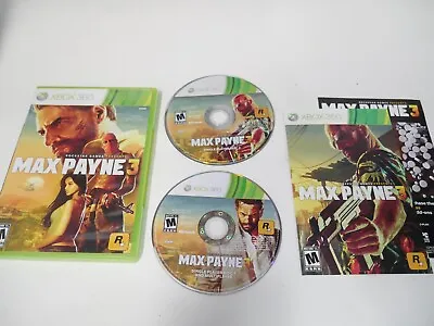 Xbox 360 - Max Payne 3 Video Game- In Case With Manual And Tested! • $10