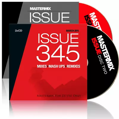 Mastermix Issue 345 DJ CD Set Continuous Mixes Remixes Ft Forgotten 60s Megamix • £3.99