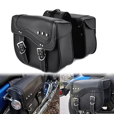 Motorcycle Side Saddle Bags Luggage For Suzuki Boulevard C50 C90 C109R M50 M109R • $119.99