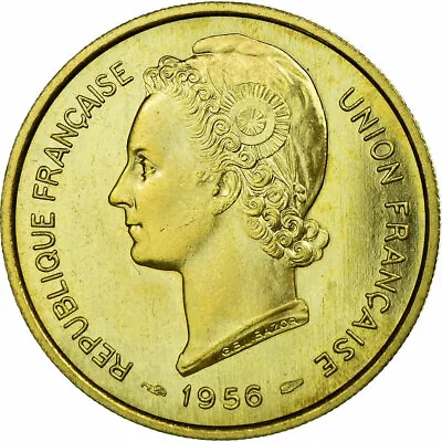 [#457696] Coin Togo 25 Francs 1956 Paris ESSAI MS Bronze-Aluminium KM:E8 • $141.70