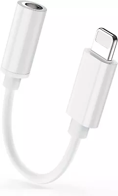 Headphone Adapter For IPhone To 3.5mm Aux Jack  Cable Connector All IOS Devices • £2.40