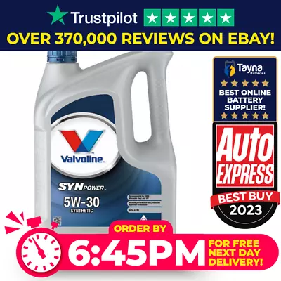 Valvoline SYNPOWER 5W-30 A3/B4 Synthetic Engine Oil 4L • £28.54