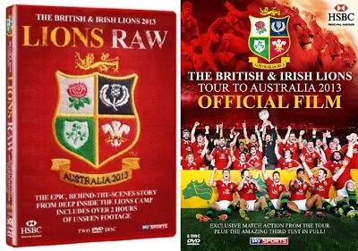 £3.49 • Buy The British & Irish Lions 2013 Official Film + Raw Behind The Scenes DVD Rugby
