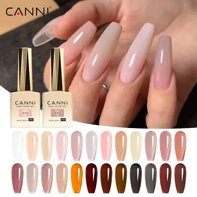 Nail Gel Polish Translucent Colours CANNI®  UV LED HEMA FREE 9ml French Manicure • £4.99