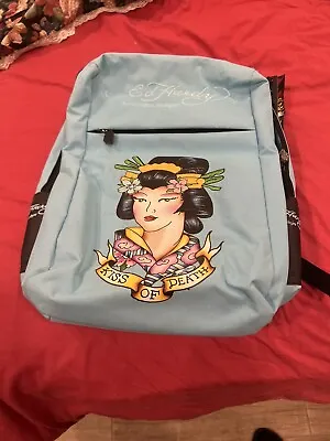 NWT Ed Hardy Kiss Of Death Back Pack Vintage • $85